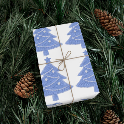 Christmas Tree Gift Wrap, Festive Wrapping Paper for Holidays, Eco-Friendly Gift Wrap, Holiday Decorations, Winter Crafts