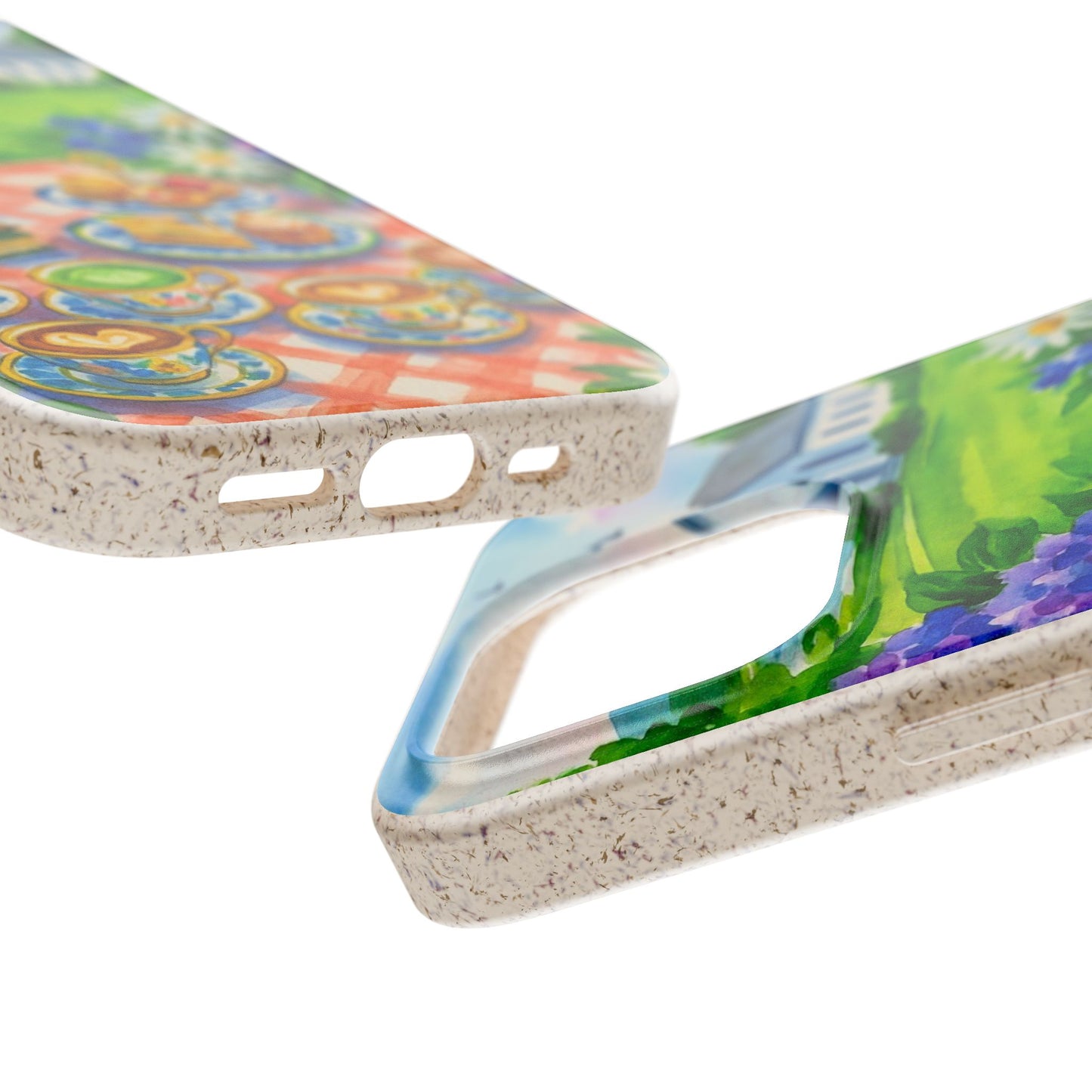 Biodegradable Phone Cases with Charming Tea Party Design, Eco-Friendly Phone Cover, Gift for Nature Lovers, Fun & Whimsical Style