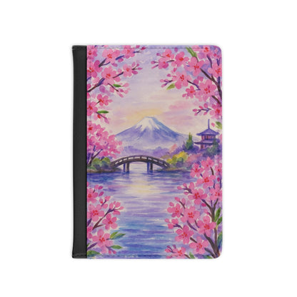 Cherry Blossom Passport Cover | Travel Accessory, Gift for Travelers, Floral Design, Vacation Essentials, Souvenir Holder