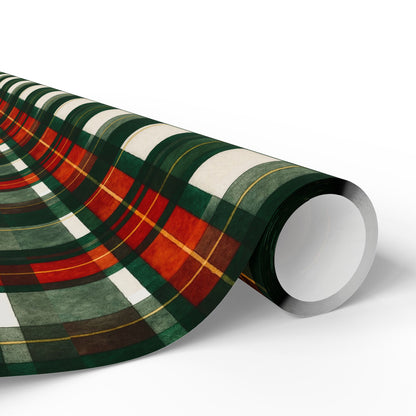 Christmas Gift Wrapping Paper, Holiday Wrapping Supplies, Festive Plaid Gift Wrap, Christmas Decor, Seasonal Paper Rolls