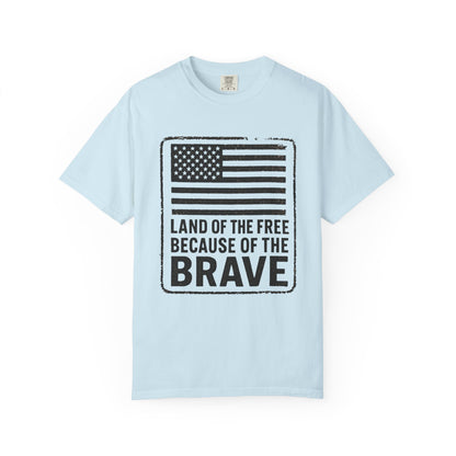 Patriotic Graphic Tee, Land of the Free Because of the Brave Shirt, Unisex T-Shirt, Casual Wear, Independence Day Gift, Military [...]