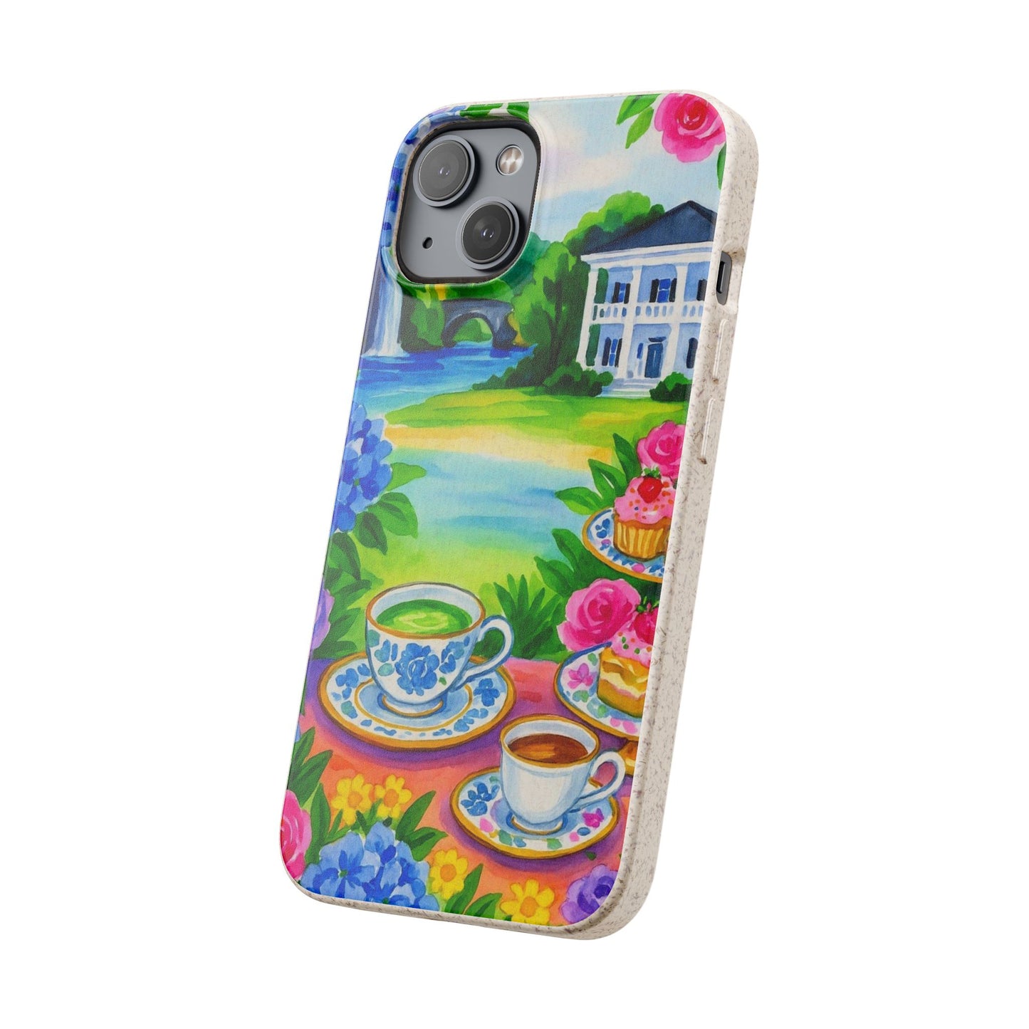 Eco-Friendly iPhone Case with Floral Tea Party Design, Biodegradable Phone Cover, Sustainable Gift, Nature Lover Phone Shell, [...]