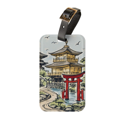 Kyoto Luggage Tag - Travel Accessory, Personalized Gift, Wanderlust Souvenir, Unique Baggage Identifier, Vacation Essential