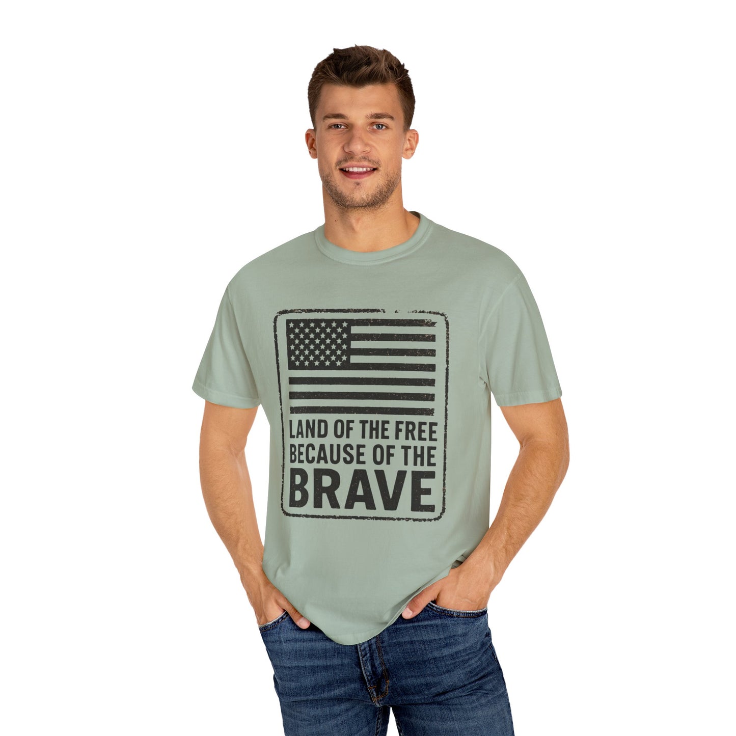 Patriotic Graphic Tee, Land of the Free Because of the Brave Shirt, Unisex T-Shirt, Casual Wear, Independence Day Gift, Military [...]