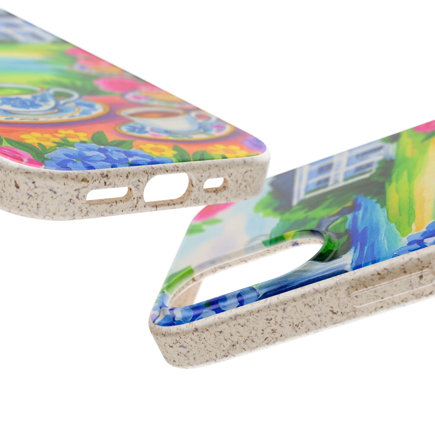 Eco-Friendly iPhone Case with Floral Tea Party Design, Biodegradable Phone Cover, Sustainable Gift, Nature Lover Phone Shell, [...]