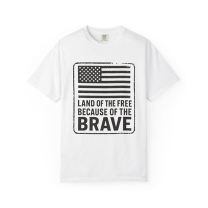 Patriotic Graphic Tee, Land of the Free Because of the Brave Shirt, Unisex T-Shirt, Casual Wear, Independence Day Gift, Military [...]