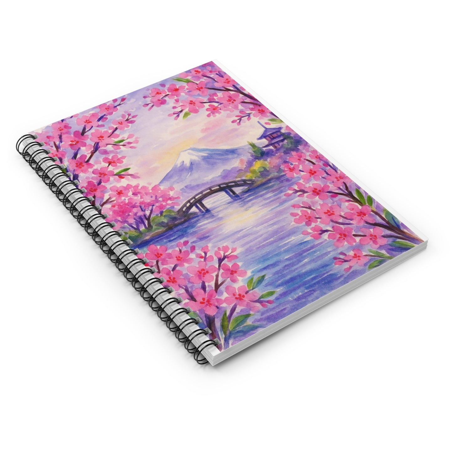 Japan | Beautiful Cherry Blossoms Journal, Gift for Students, Spring Decor, Nature Lover's Stationery, Travel Diary