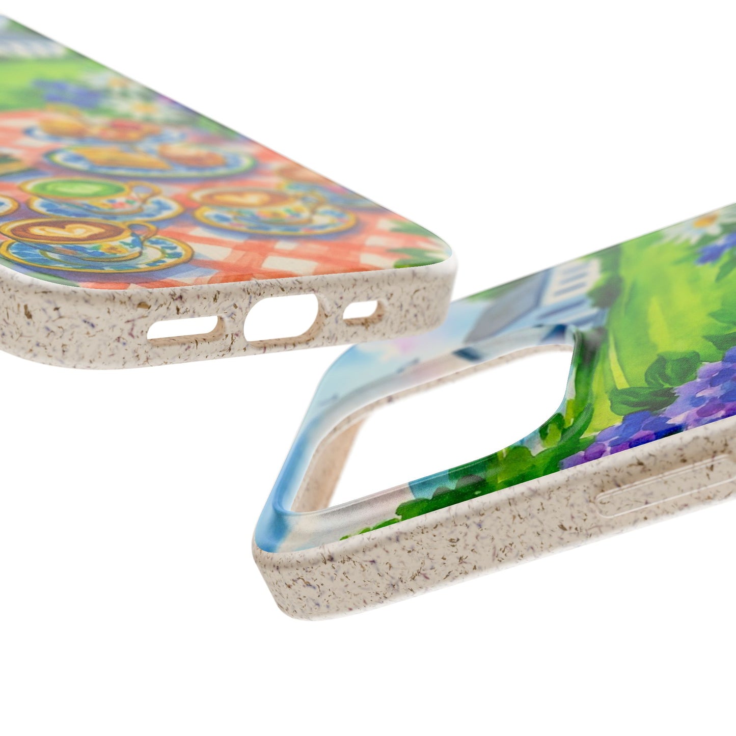 Biodegradable Phone Cases with Charming Tea Party Design, Eco-Friendly Phone Cover, Gift for Nature Lovers, Fun & Whimsical Style