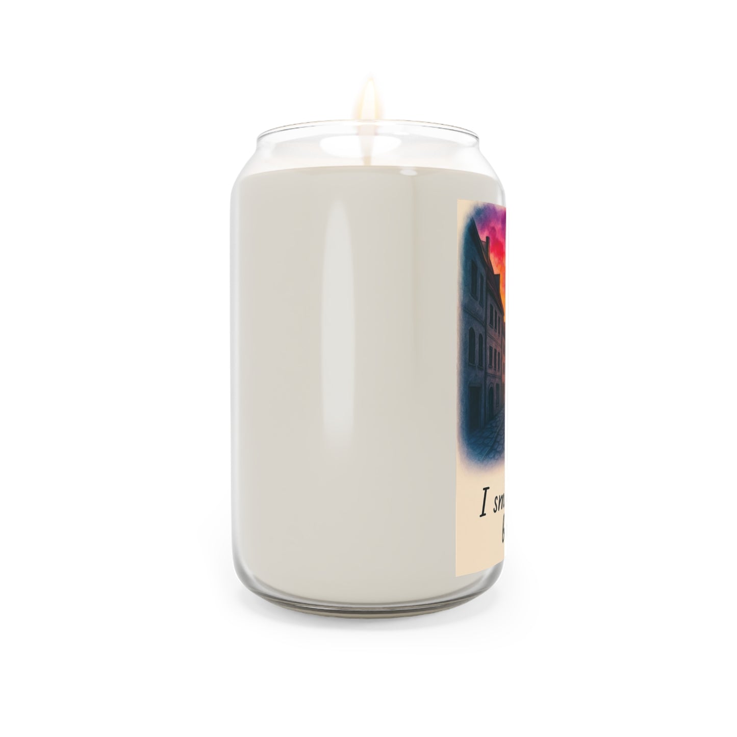 Scented Soy Candle - "I Smell Bridges Burning" - Cozy Home Decor, Gift for Friends, Relaxation, Aromatherapy, Handmade Candle