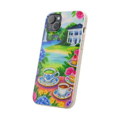 Eco-Friendly iPhone Case with Floral Tea Party Design, Biodegradable Phone Cover, Sustainable Gift, Nature Lover Phone Shell, [...]