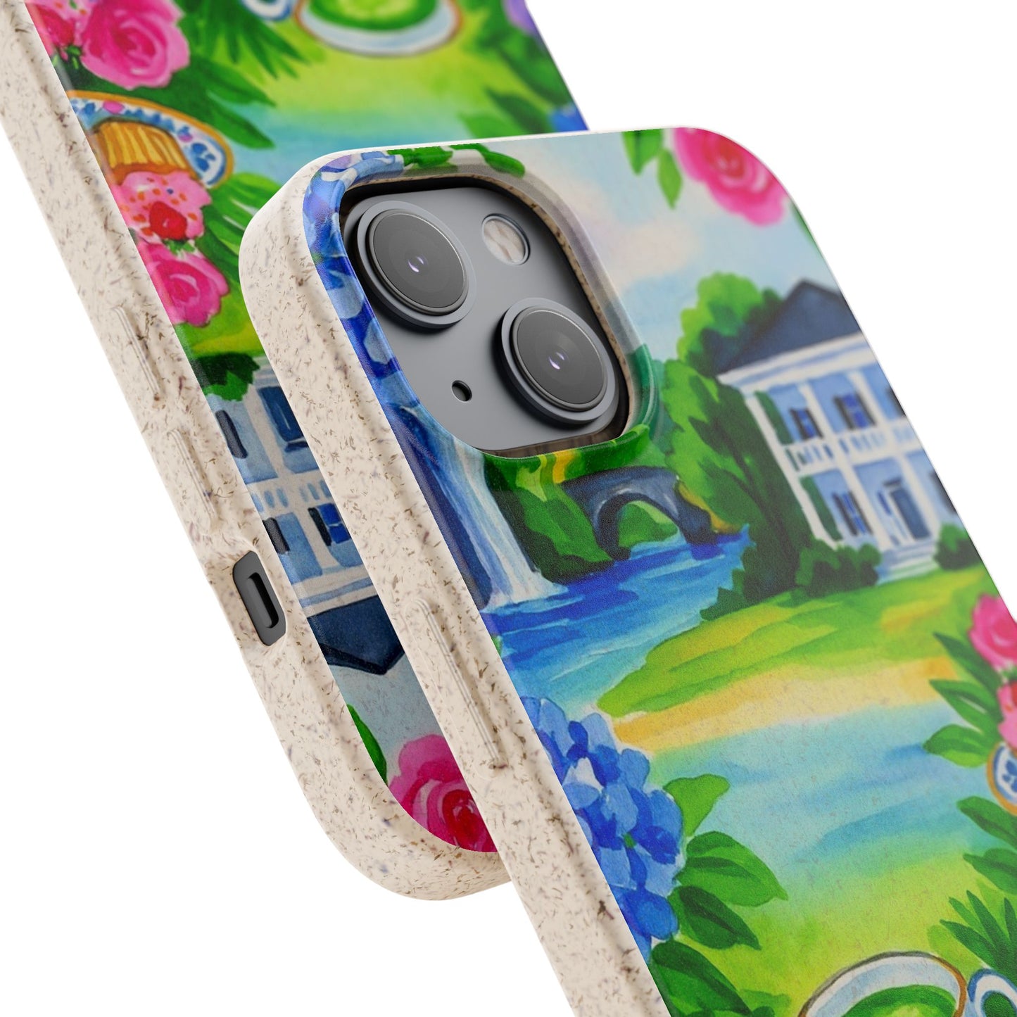 Eco-Friendly iPhone Case with Floral Tea Party Design, Biodegradable Phone Cover, Sustainable Gift, Nature Lover Phone Shell, [...]