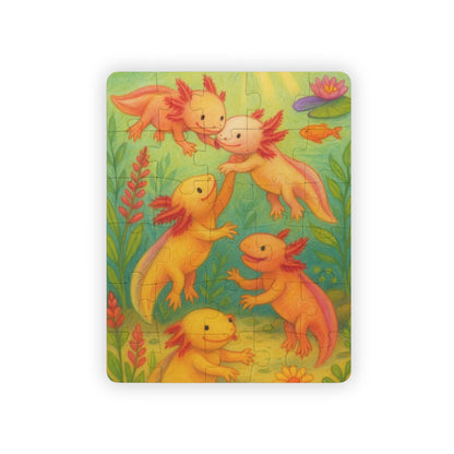 Colorful Kids' Puzzle | 30-Piece Puzzle of Playful Axolotls | Perfect for Learning, Playtime, Gifts, Family Fun, Educational Toys