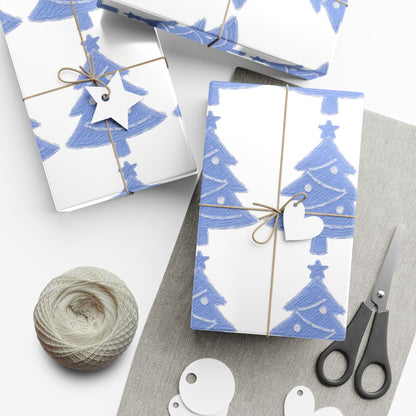 Christmas Tree Gift Wrap, Festive Wrapping Paper for Holidays, Eco-Friendly Gift Wrap, Holiday Decorations, Winter Crafts