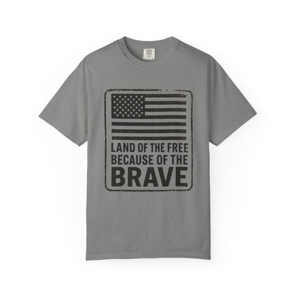 Patriotic Graphic Tee, Land of the Free Because of the Brave Shirt, Unisex T-Shirt, Casual Wear, Independence Day Gift, Military [...]