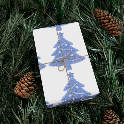 Christmas Tree Gift Wrap, Festive Wrapping Paper for Holidays, Eco-Friendly Gift Wrap, Holiday Decorations, Winter Crafts