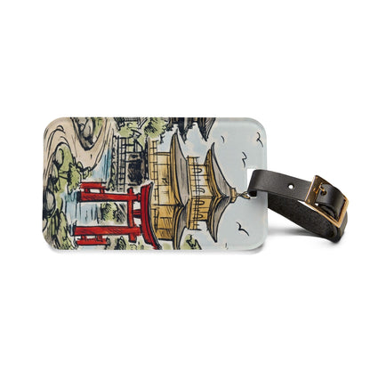 Kyoto Luggage Tag - Travel Accessory, Personalized Gift, Wanderlust Souvenir, Unique Baggage Identifier, Vacation Essential