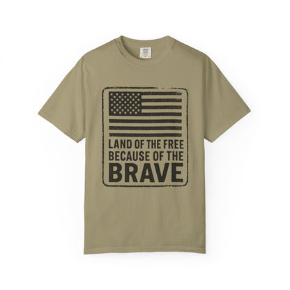 Patriotic Graphic Tee, Land of the Free Because of the Brave Shirt, Unisex T-Shirt, Casual Wear, Independence Day Gift, Military [...]