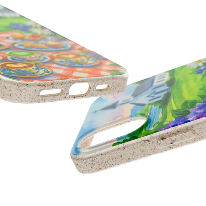 Biodegradable Phone Cases with Charming Tea Party Design, Eco-Friendly Phone Cover, Gift for Nature Lovers, Fun & Whimsical Style