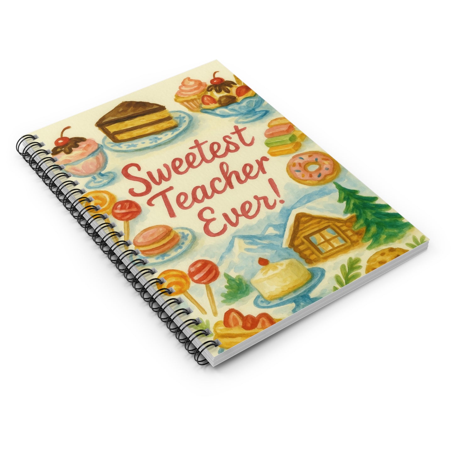Sweetest Teacher Ever Spiral Notebook - Cute Gift for Educators, Back to School Notebook, Teacher Appreciation, Classroom Supplies, [...]