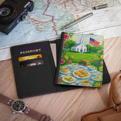 Charming Floral Passport Cover for Travel Lovers, Unique Gift for Adventurers, Ideal for Vacations, Holidays, and Special Occasions