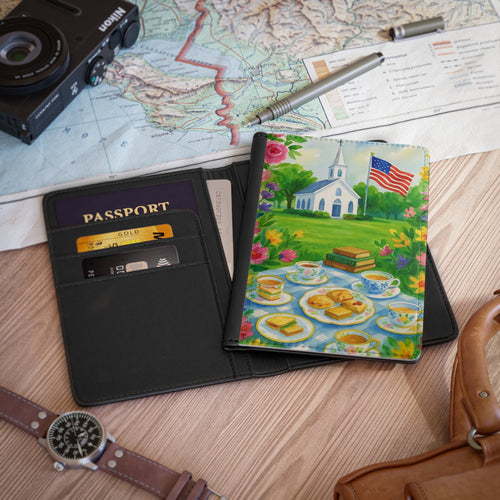 Charming Floral Passport Cover for Travel Lovers, Unique Gift for Adventurers, Ideal for Vacations, Holidays, and Special Occasions