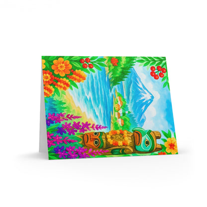 Vibrant Nature Greeting Cards: Scenic Floral & Totem Designs for All Occasions, Thank You Notes, Birthday Cards, Holiday Greetings