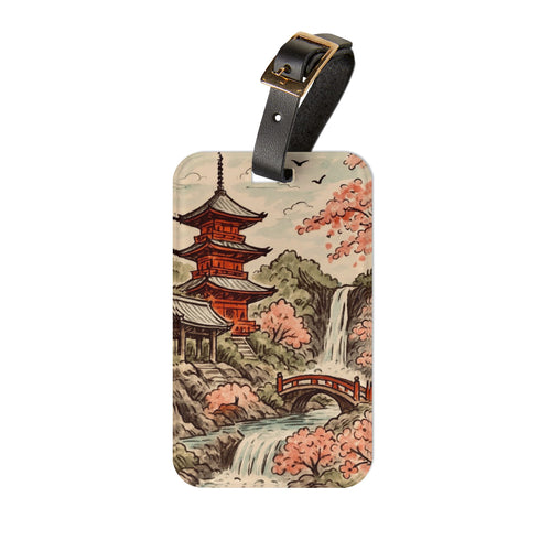 Travel-Inspired Luggage Tag with Japanese Pagoda Design, Perfect for Wanderlust Spirits, Travel Gifts, Vacation Accessories, Unique [...]