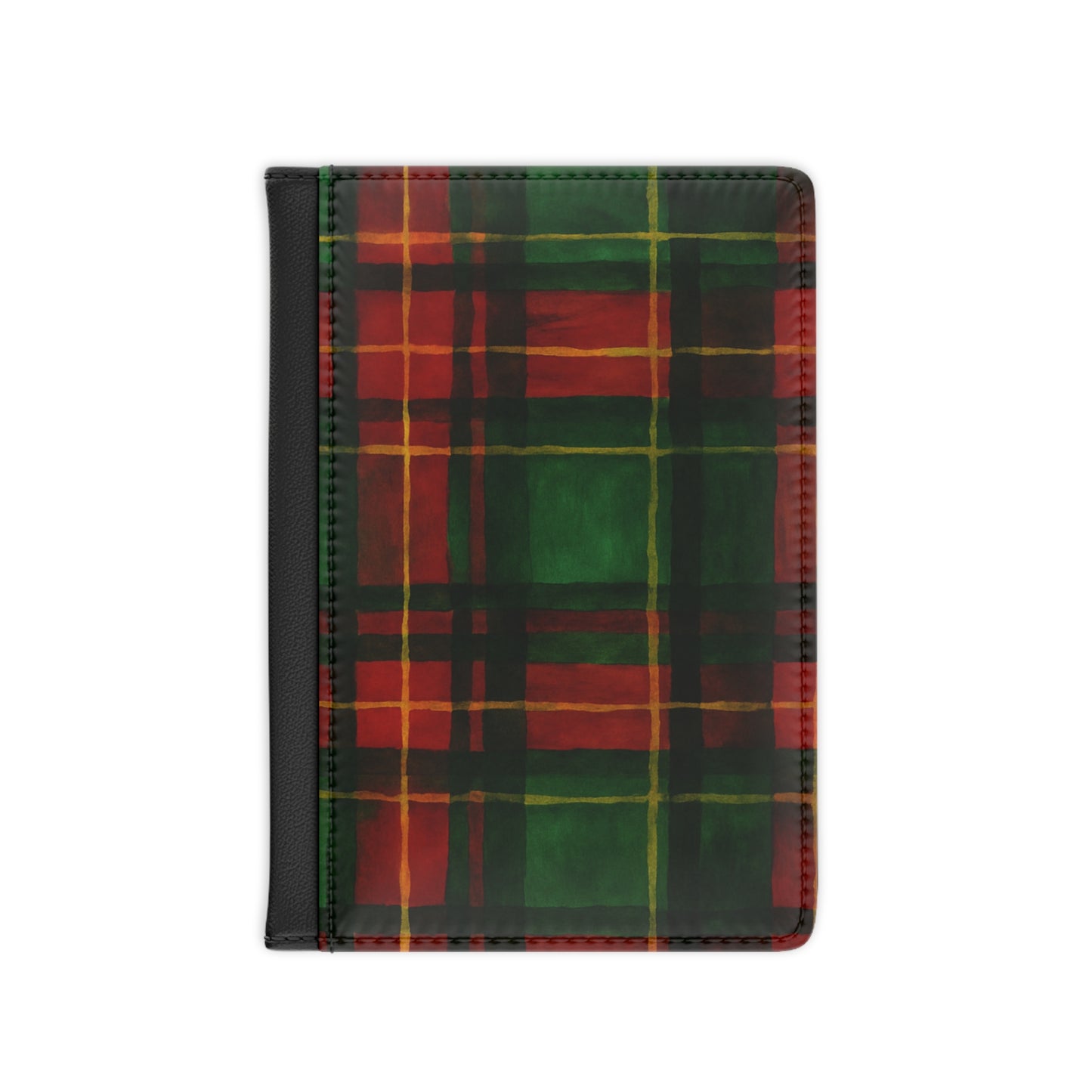 Festive Plaid Passport Cover, Travel Accessories, Holiday Gifts, Travel Essentials, Chic Travel Holder