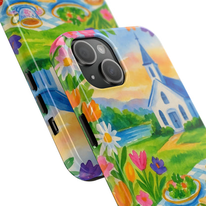 Tough Phone Cases - Church Girl Sketch