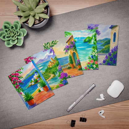 Scenic Art Greeting Cards Set, Hand-Painted Cards for All Occasions, Birthday, Thank You, Friendship, Note Cards