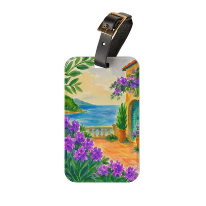Beautiful Floral Luggage Tag - Travel Accessory, Personalized Bag Tag, Vacation Gift, Stylish Baggage Identifier, Unique Travel Gift