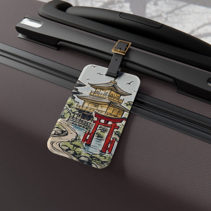 Kyoto Luggage Tag - Travel Accessory, Personalized Gift, Wanderlust Souvenir, Unique Baggage Identifier, Vacation Essential