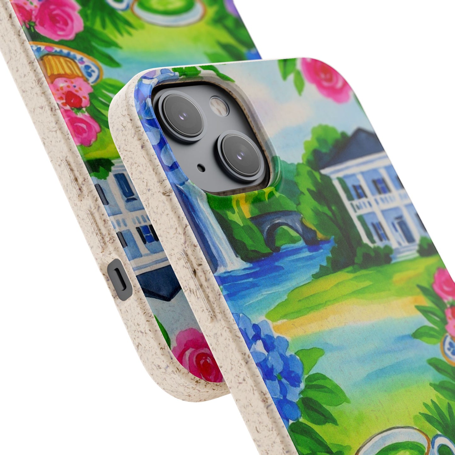 Eco-Friendly iPhone Case with Floral Tea Party Design, Biodegradable Phone Cover, Sustainable Gift, Nature Lover Phone Shell, [...]