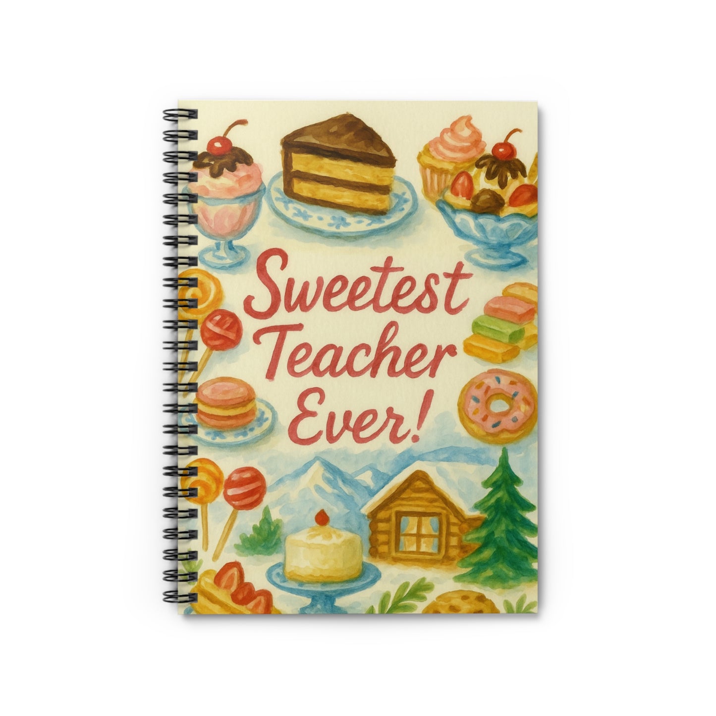 Sweetest Teacher Ever Spiral Notebook - Cute Gift for Educators, Back to School Notebook, Teacher Appreciation, Classroom Supplies, [...]