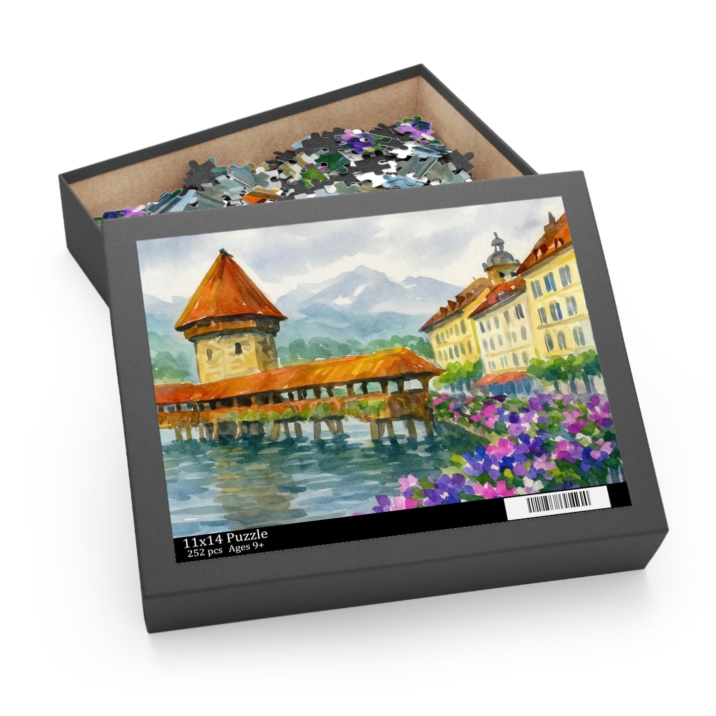 Scenic Puzzle: Lucerne's Charm - 120, 252, 500-Piece Fine Art Jigsaw