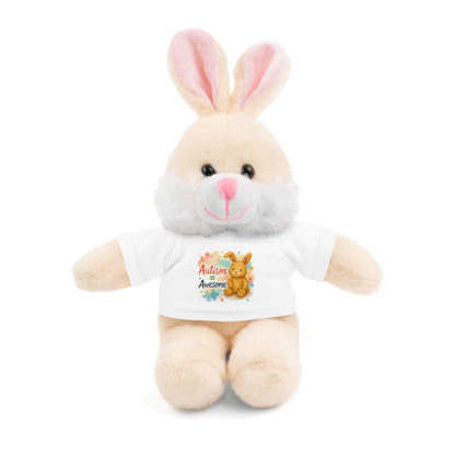 Adorable Autism Awareness Stuffed Animal, Personalized Plush Bunny, Cute Kids' Gift, Sensory Toy, Birthday Present