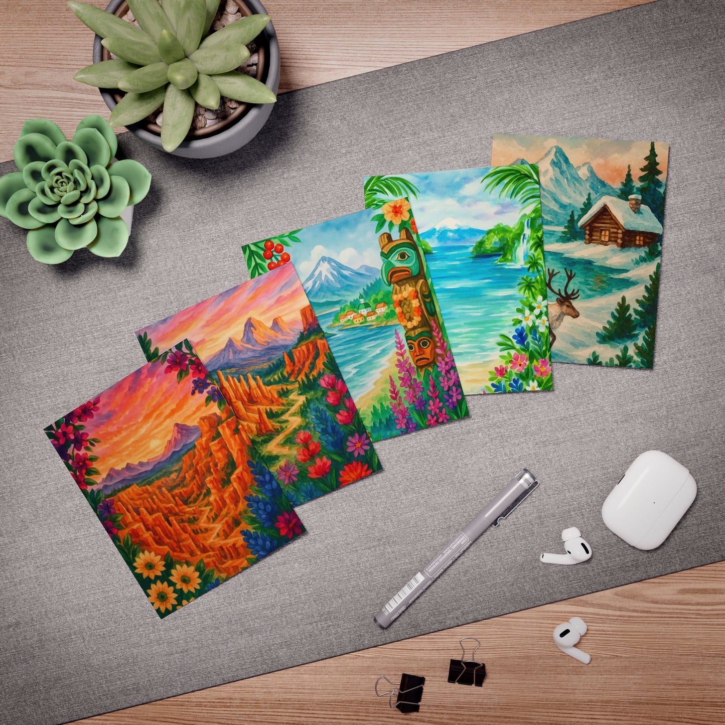 Vibrant Greeting Card Set | Celebrate Any Occasion, Handmade Card Pack, Birthday Cards, Thank You Cards, Unique Designs, Art Cards