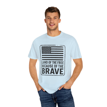 Patriotic Graphic Tee, Land of the Free Because of the Brave Shirt, Unisex T-Shirt, Casual Wear, Independence Day Gift, Military [...]