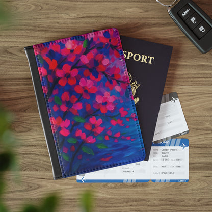 Vibrant Floral Passport Cover, Travel Accessory, Gift for Travelers, Passport Holder, Spring Decor