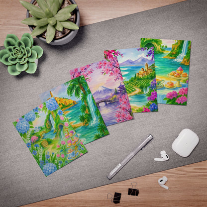 Vibrant Greeting Cards Set for All Occasions, Art Cards, Note Cards, Stationery, Birthday Cards, Thank You Cards