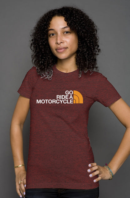 'Go ride a motorcycle' NF Parody Women's Heather T-shirt