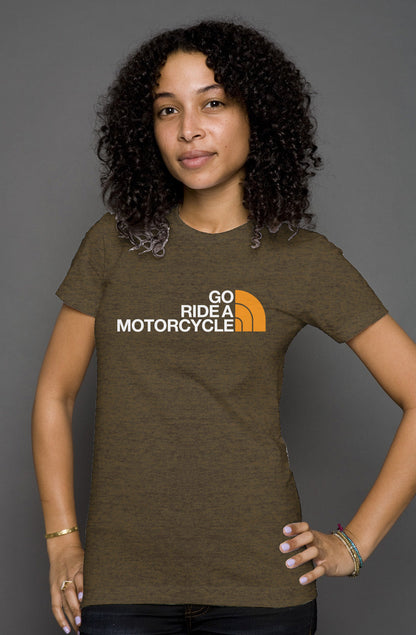 'Go ride a motorcycle' NF Parody Women's Heather T-shirt