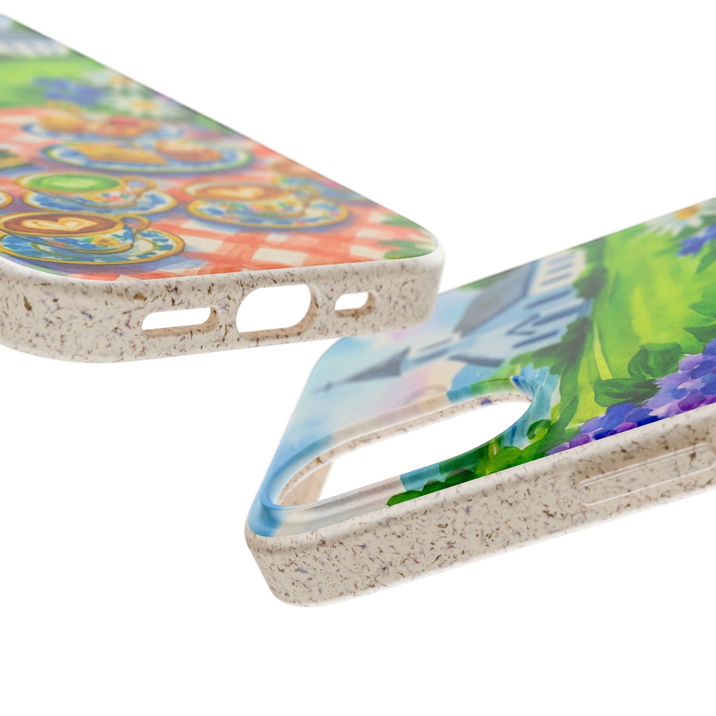 Biodegradable Phone Cases with Charming Tea Party Design, Eco-Friendly Phone Cover, Gift for Nature Lovers, Fun & Whimsical Style