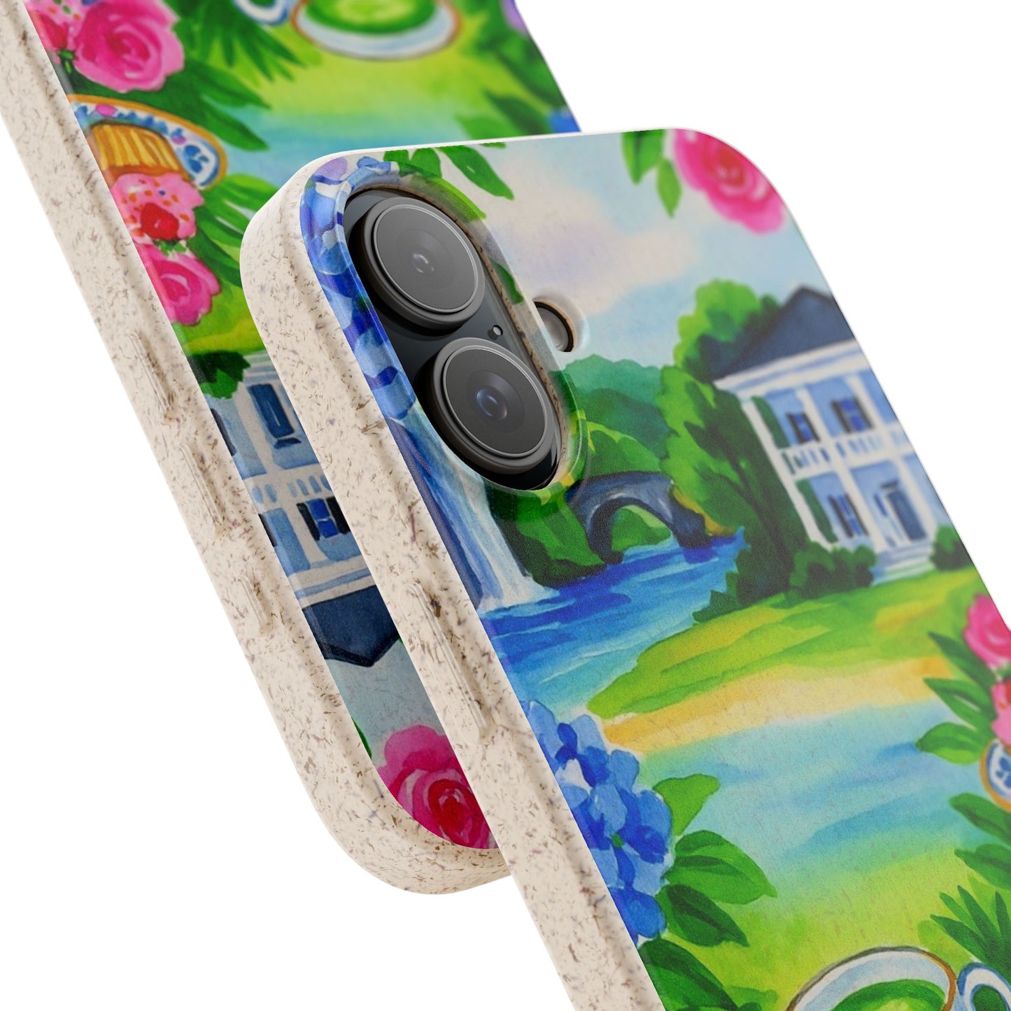 Eco-Friendly iPhone Case with Floral Tea Party Design, Biodegradable Phone Cover, Sustainable Gift, Nature Lover Phone Shell, [...]