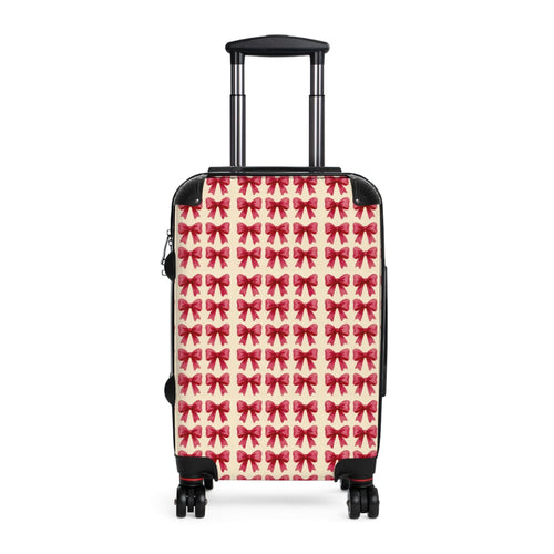 Charming Bow-Pattern Travel Suitcase, Trendy Luggage, Gift for Travelers, Fashionable Baggage, Holiday Travel Essentials, Stylish Carry-On