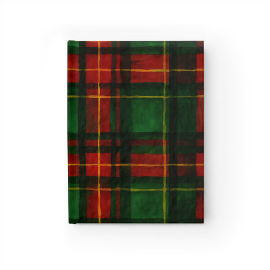 Plaid Holiday Journal - Ruled Line Notepad for Festive Writing