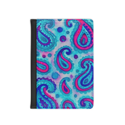 Vibrant Paisley Passport Cover, Travel Accessory, Gift for Travelers, Cute Luggage Holder, Boho Style, Vacation Essentials, Wanderlust