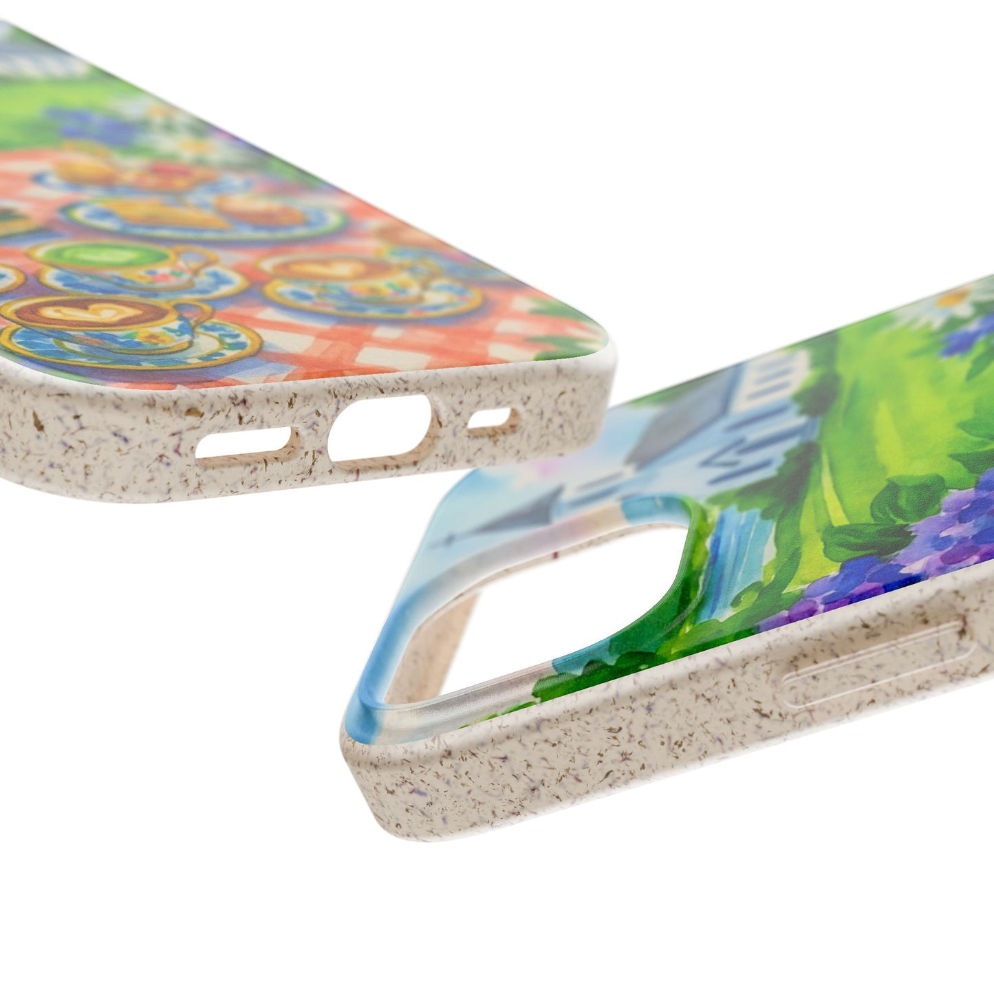 Biodegradable Phone Cases with Charming Tea Party Design, Eco-Friendly Phone Cover, Gift for Nature Lovers, Fun & Whimsical Style