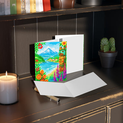 Vibrant Nature Greeting Cards: Scenic Floral & Totem Designs for All Occasions, Thank You Notes, Birthday Cards, Holiday Greetings