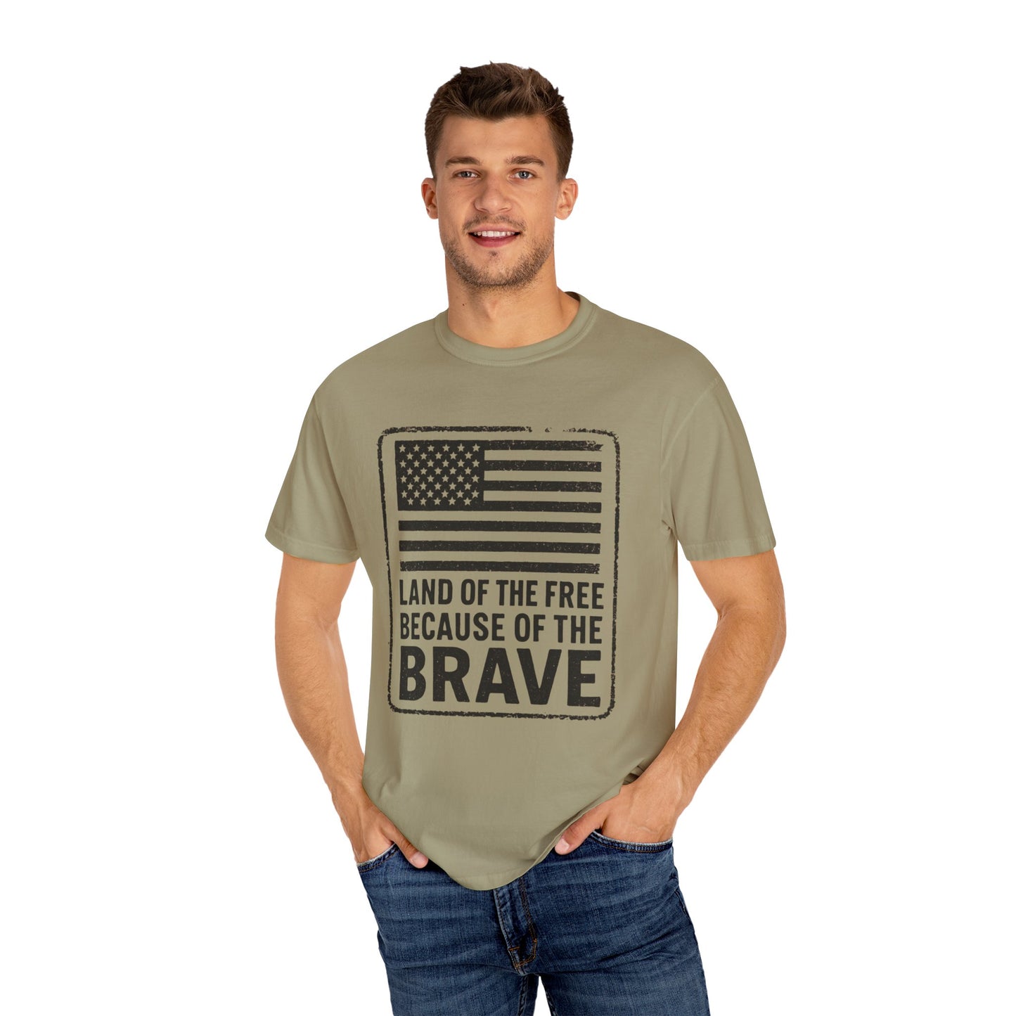 Patriotic Graphic Tee, Land of the Free Because of the Brave Shirt, Unisex T-Shirt, Casual Wear, Independence Day Gift, Military [...]